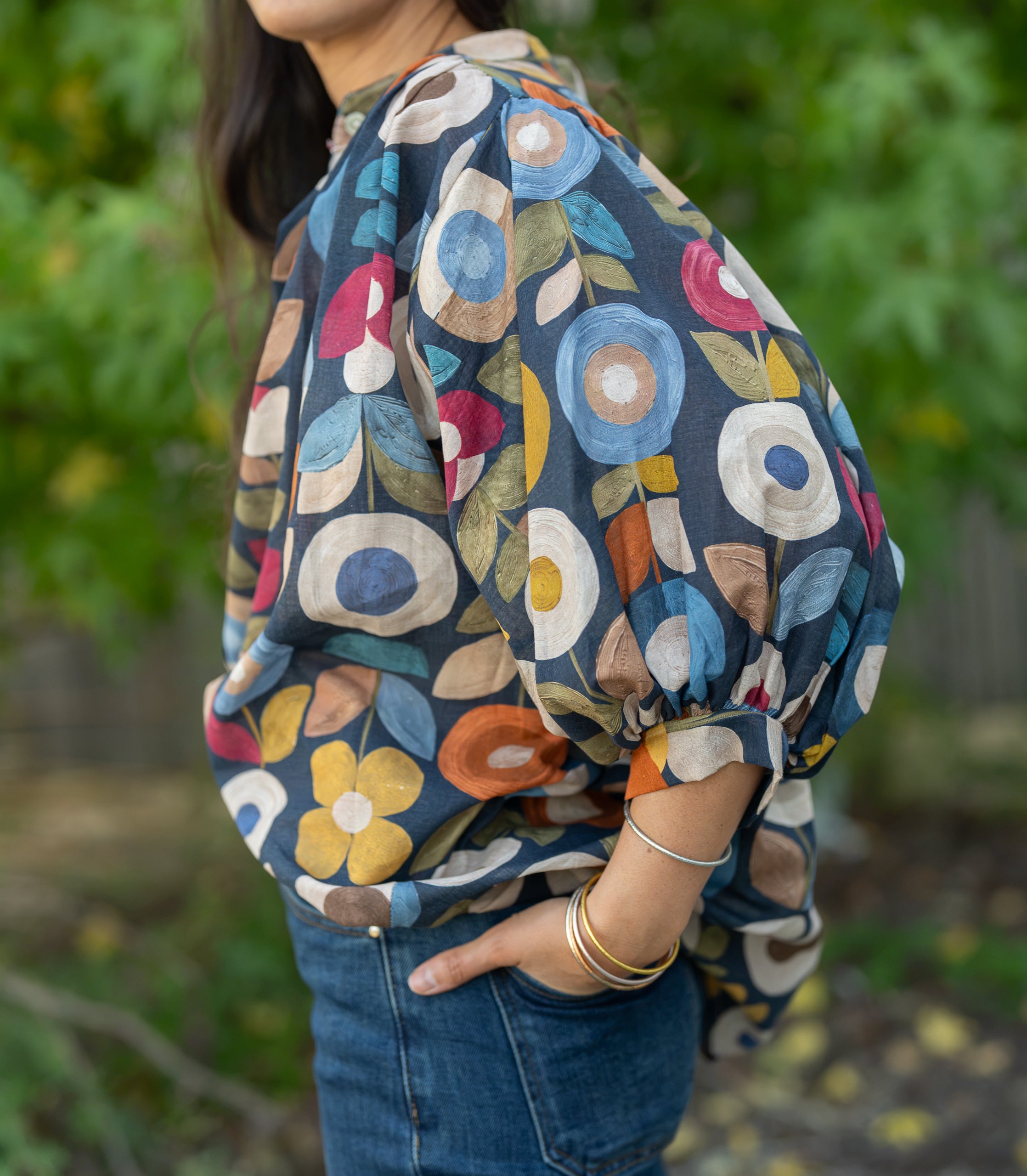 Blouse fleurs