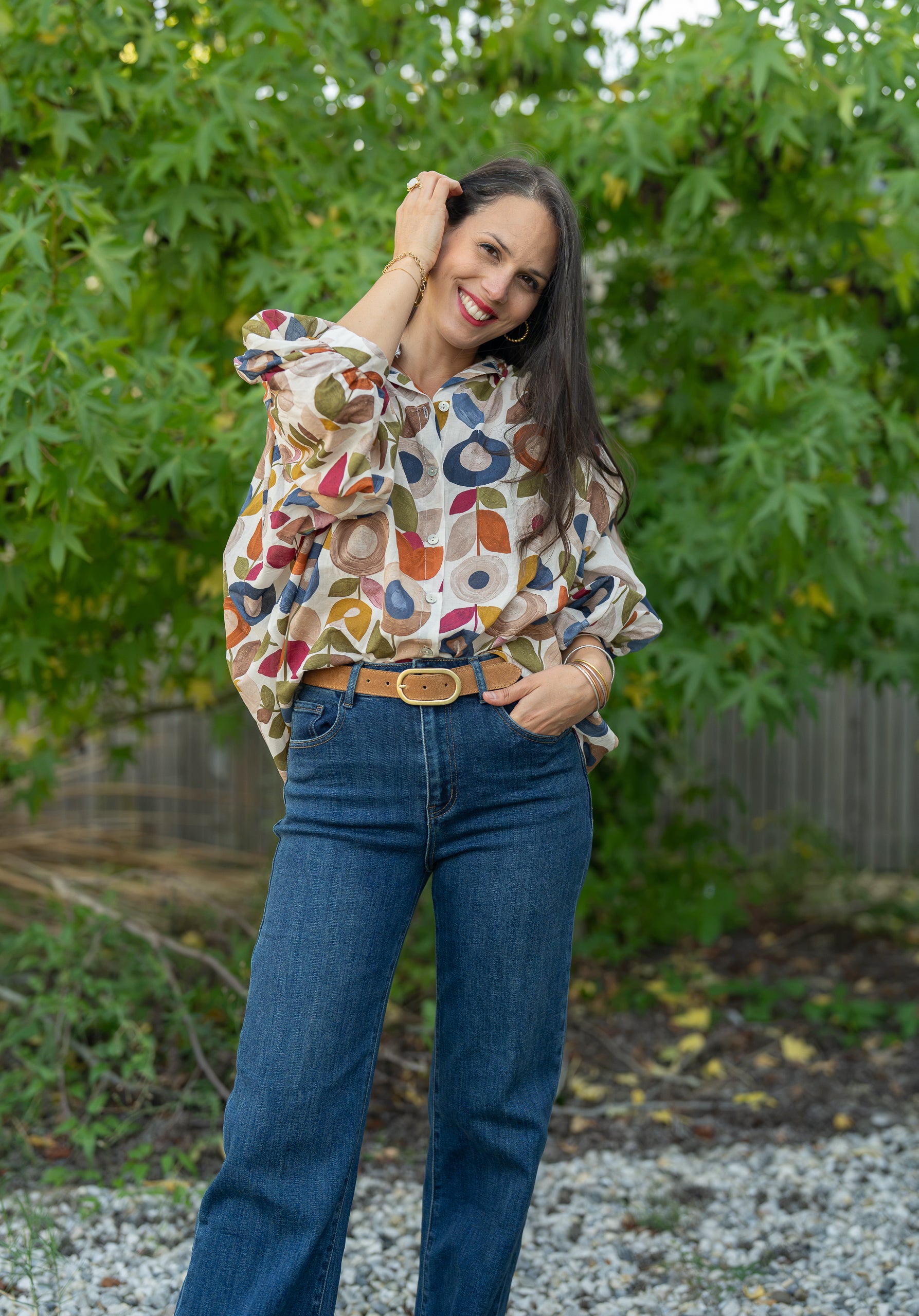 Blouse fleurs