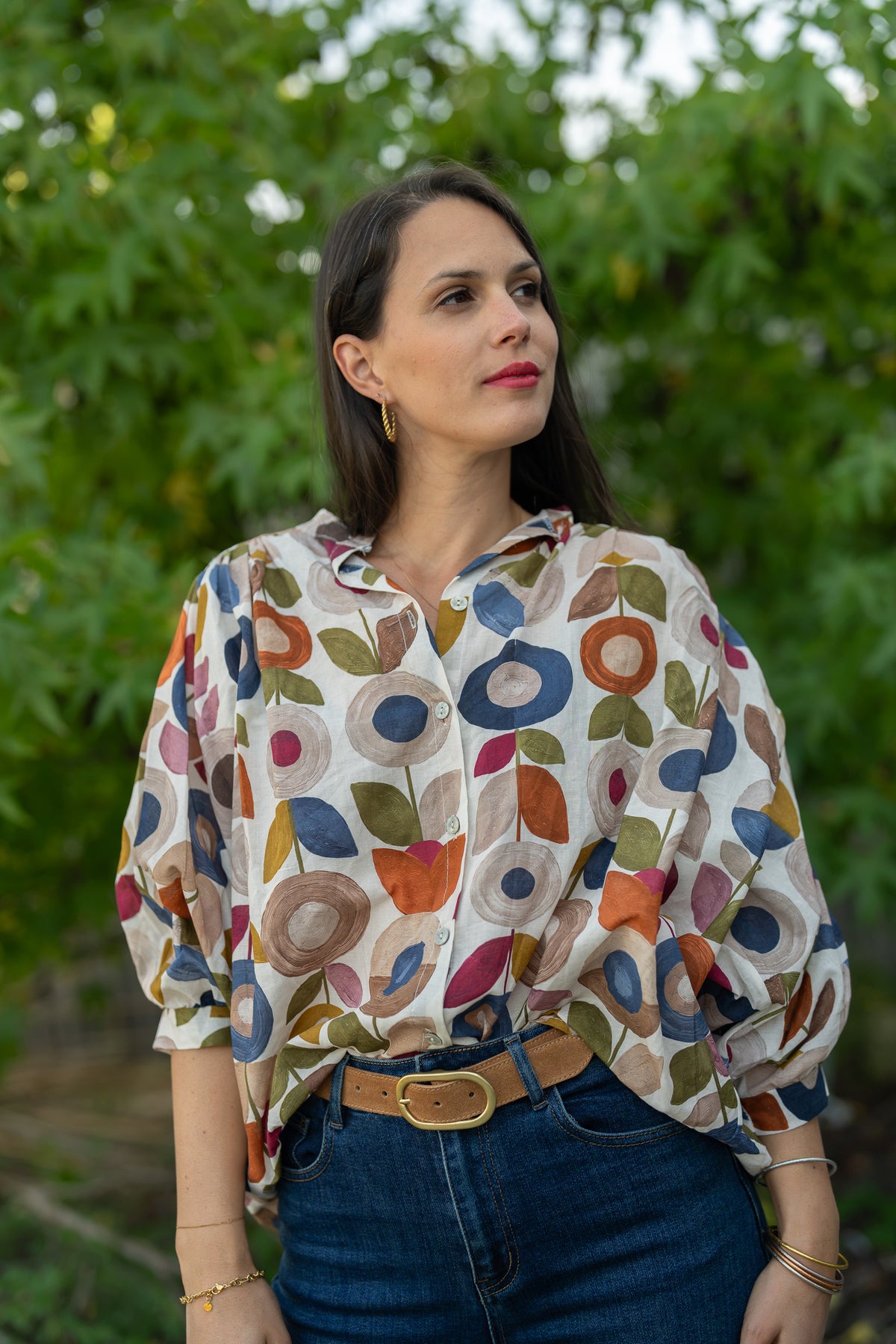 Blouse fleurs