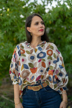 Blouse fleurs