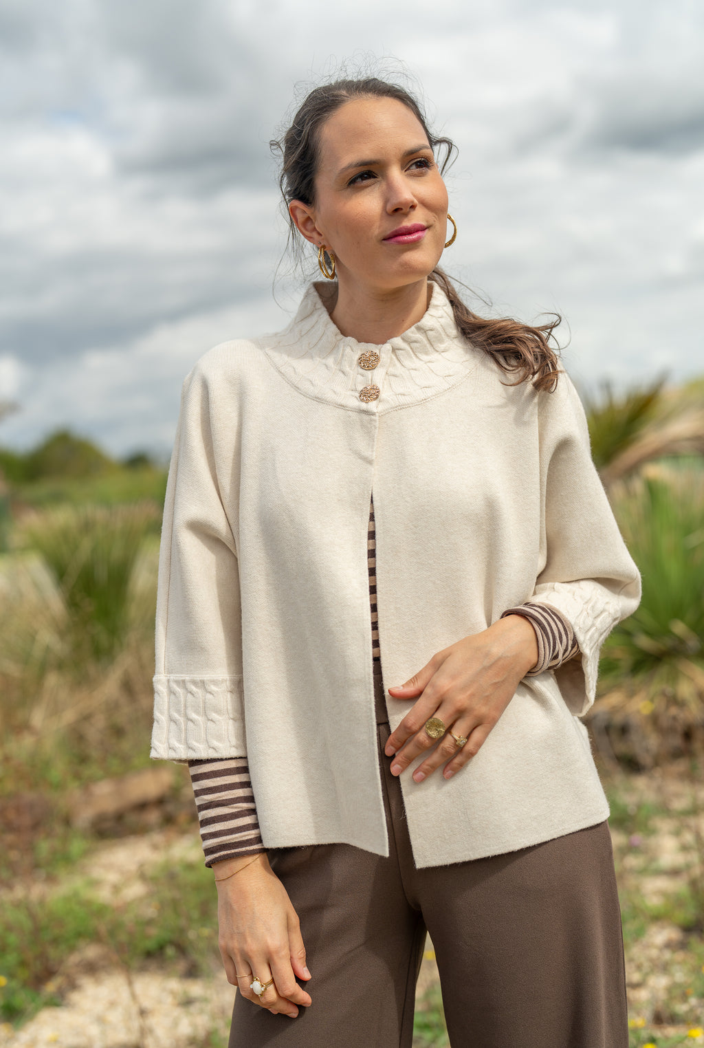 Veste col boutonné
