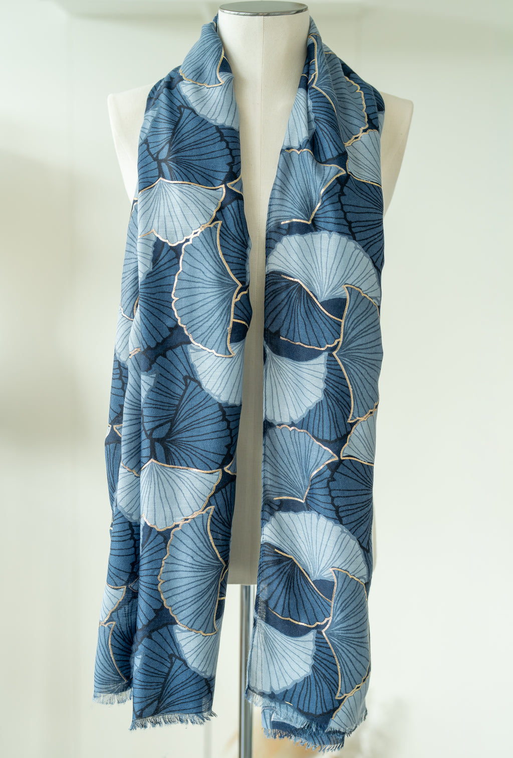 Foulard feuilles ginko