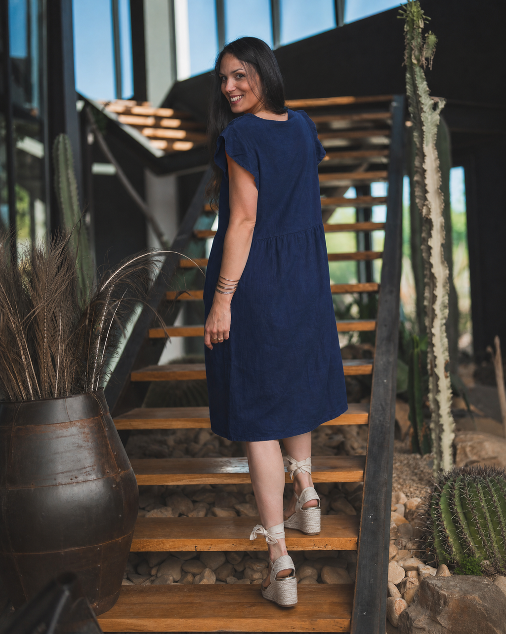 Robe uni pailletés