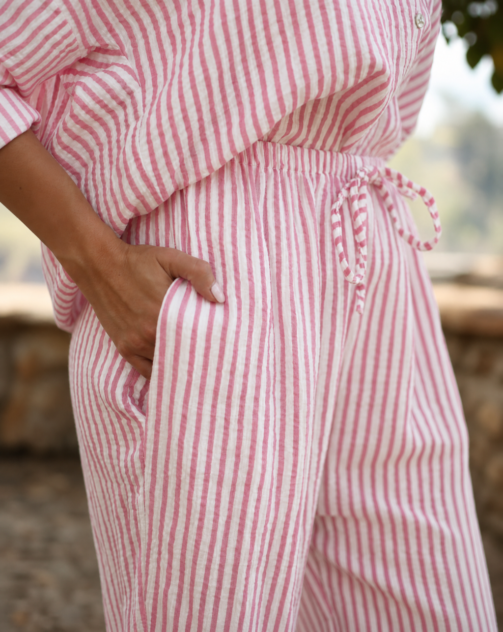 Pantalon rayé