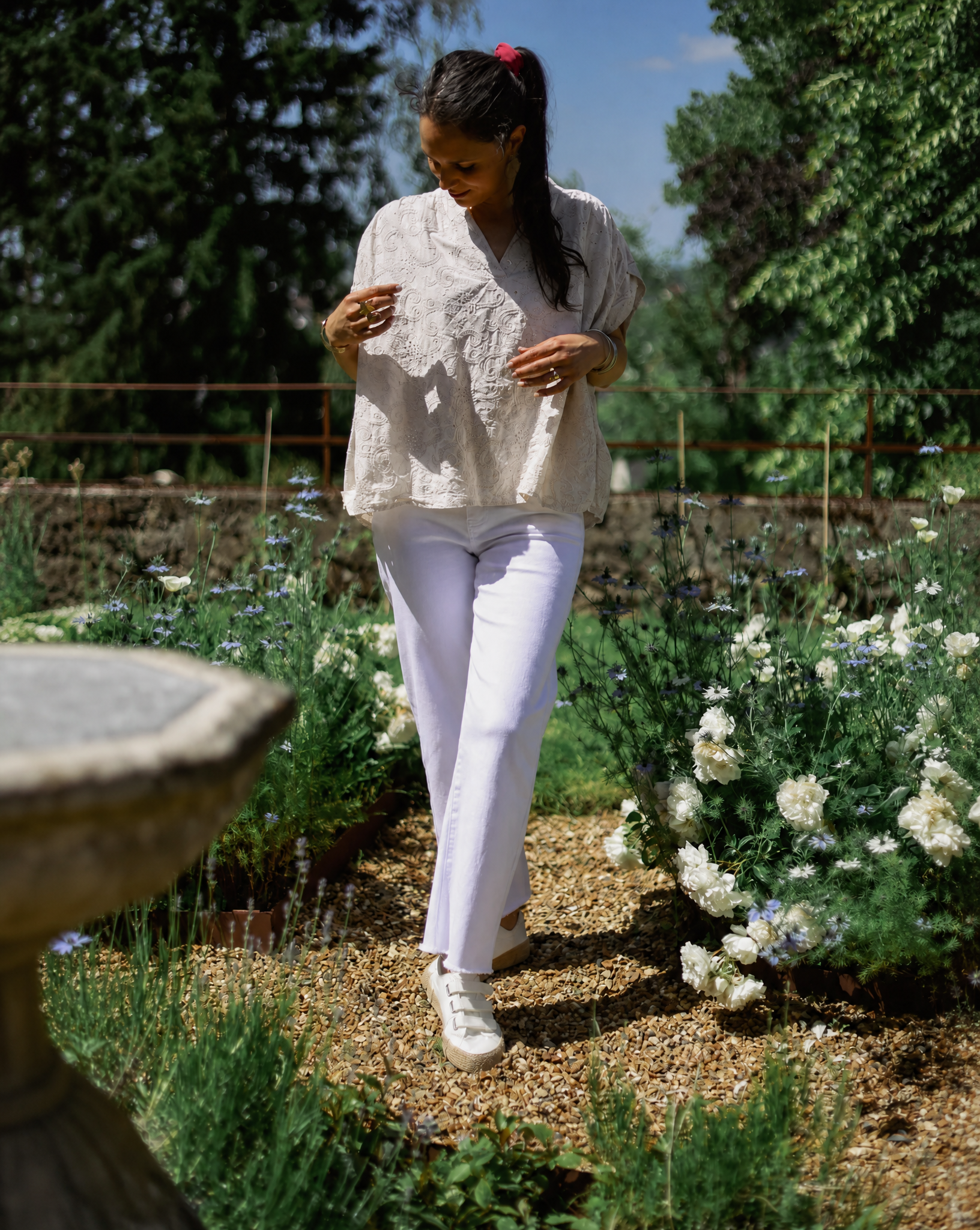 Blouse brodée