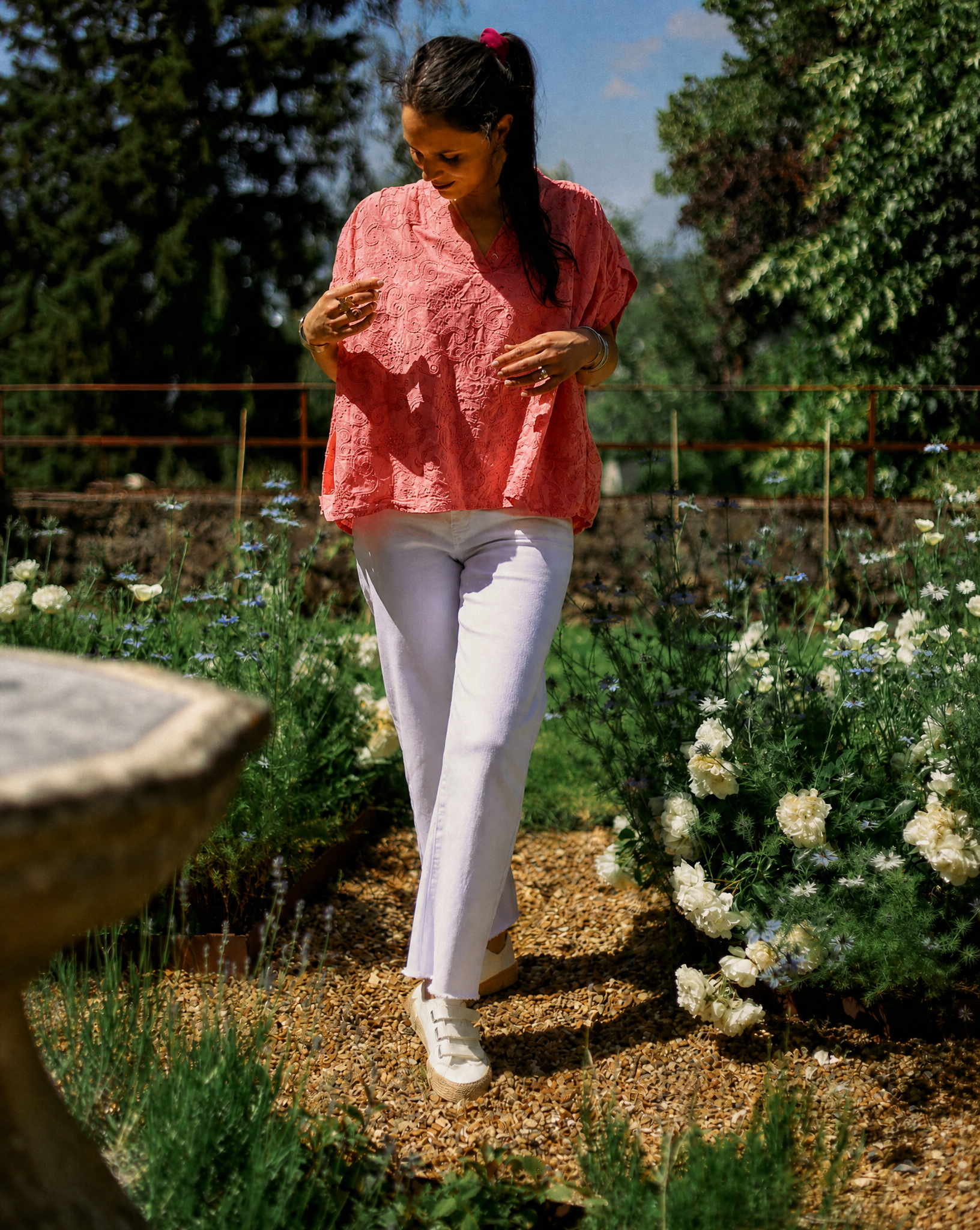 Blouse brodée
