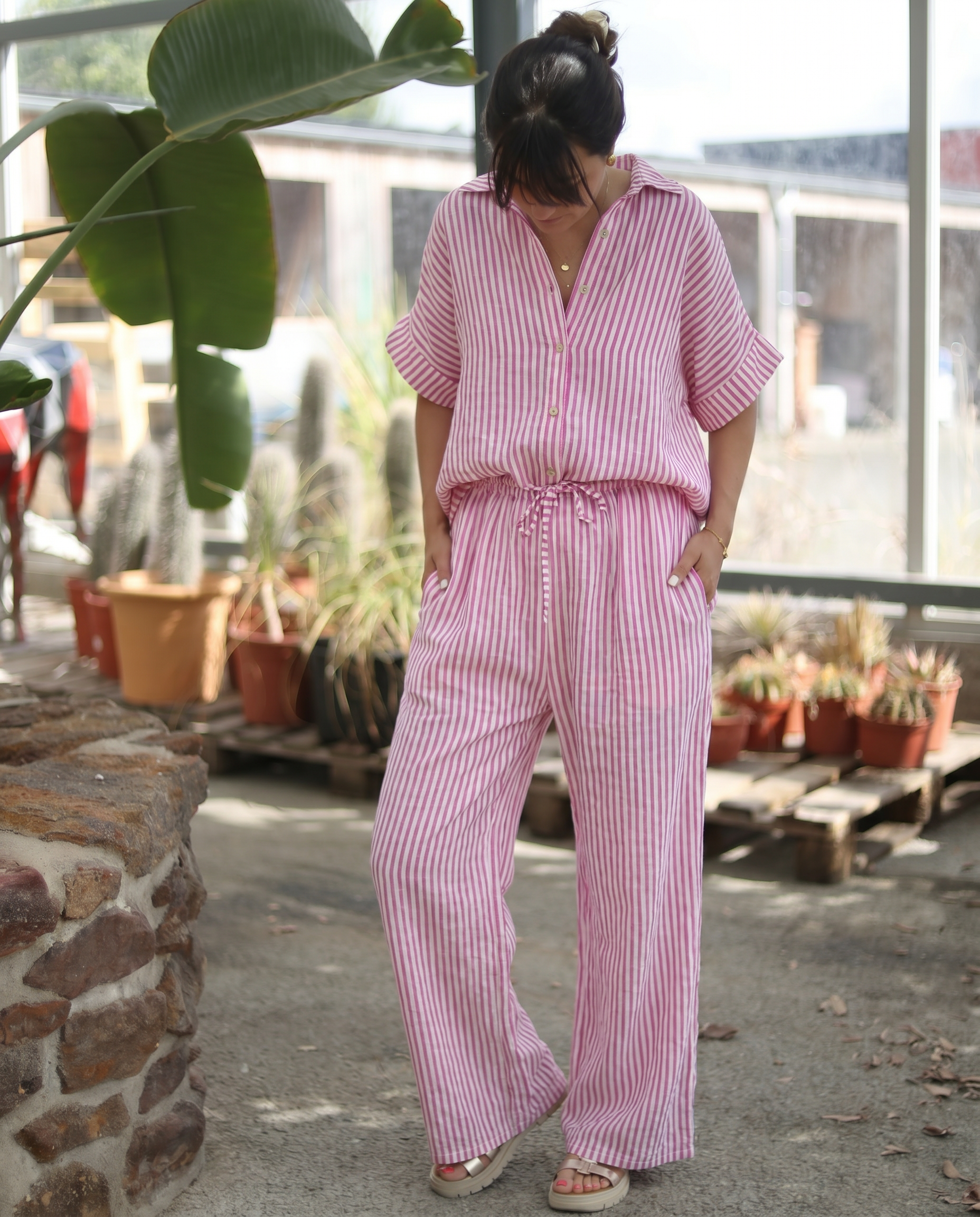 Pantalon rayé