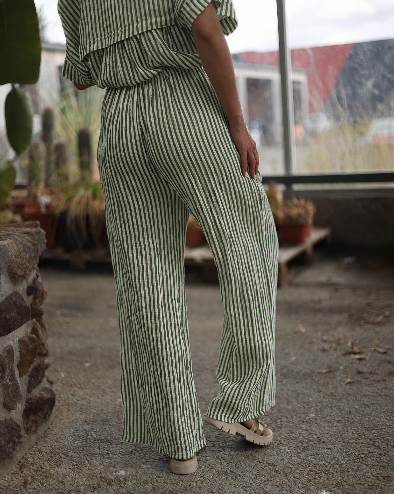 Pantalon rayé