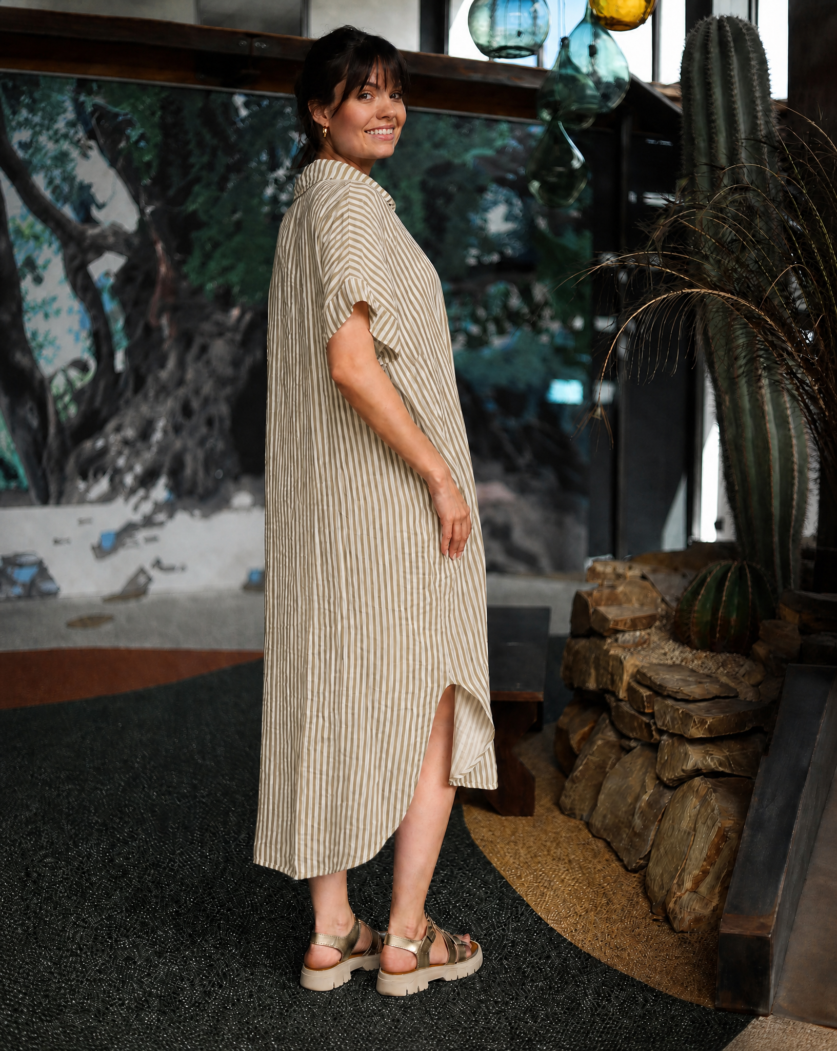 Robe rayée