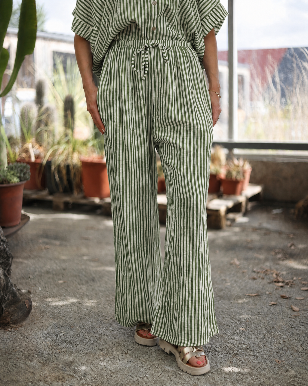 Pantalon rayé