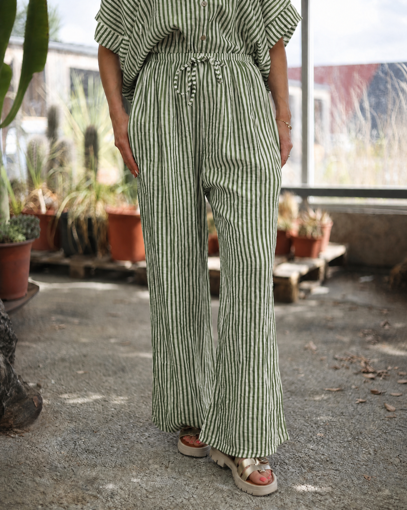 Pantalon rayé