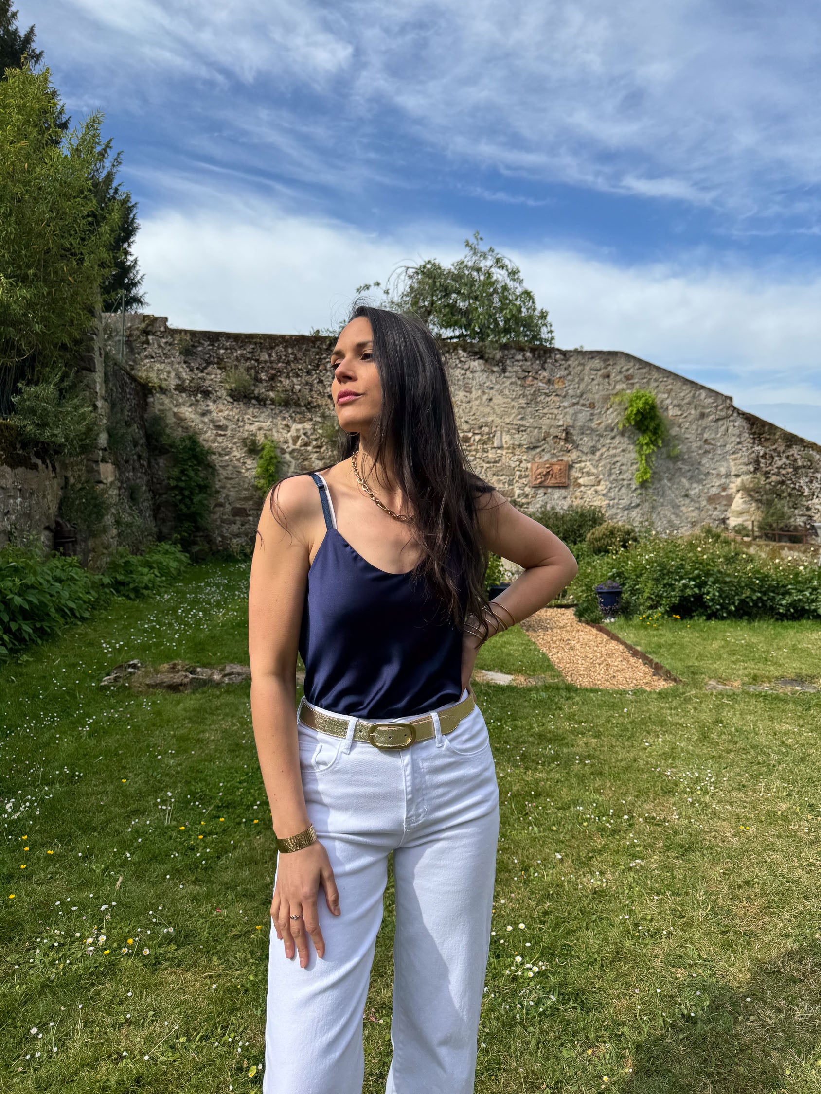 Top effet satin