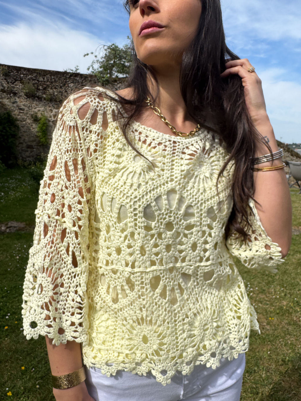 Pull 2 en 1 crochet