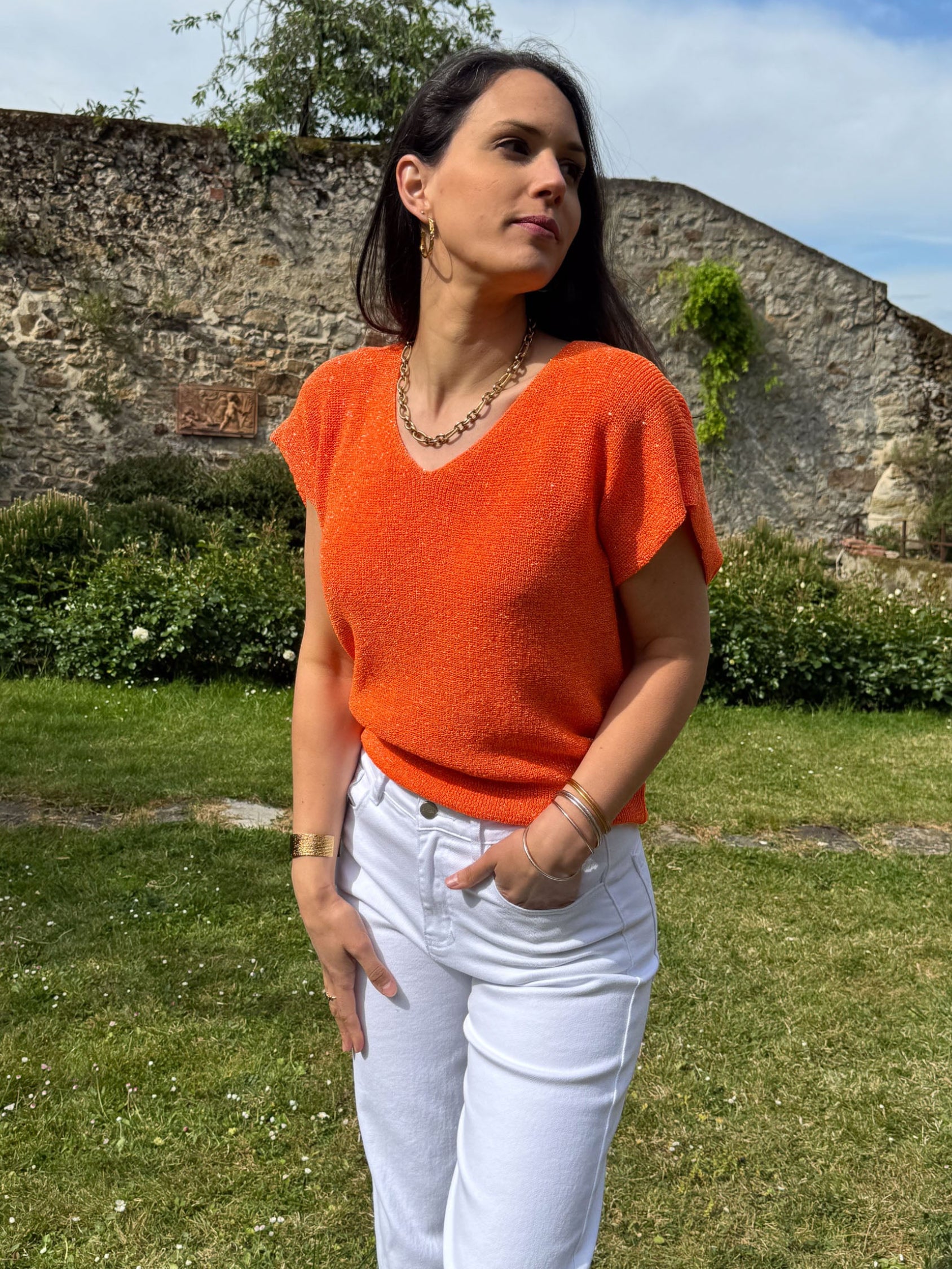 Pull uni lurex