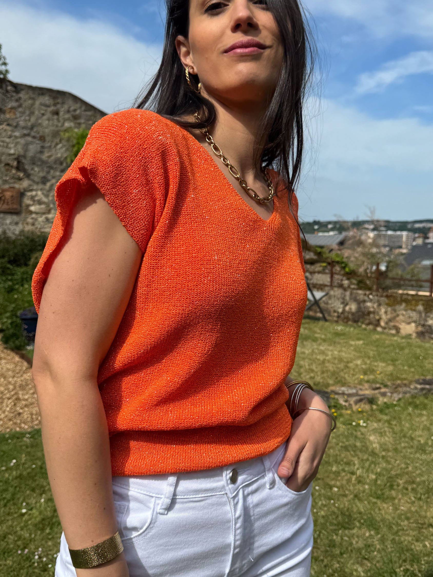 Pull uni lurex