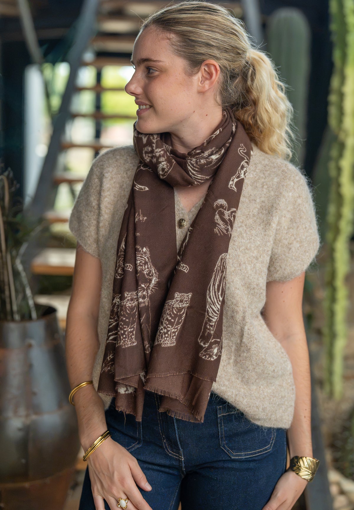 Foulard félin