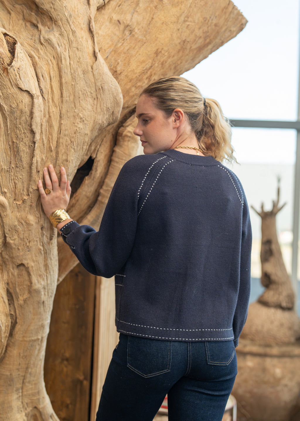 Cardigan coutures