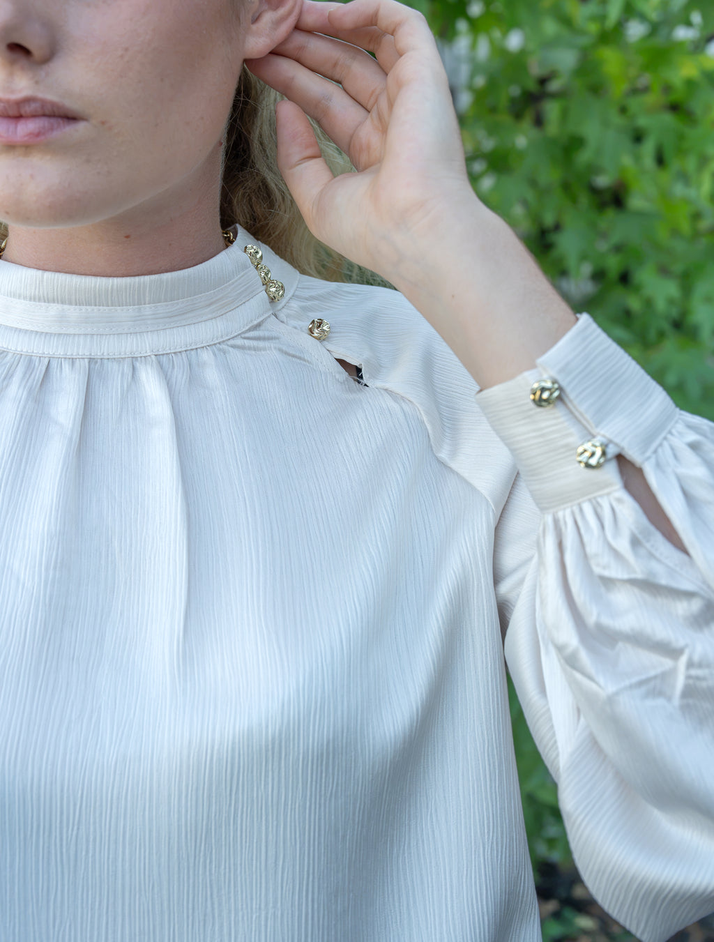 Tunique effet satin
