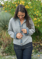 Veste col jean