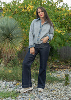 Veste col jean