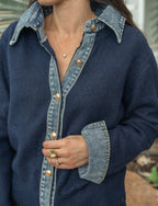 Veste col jean