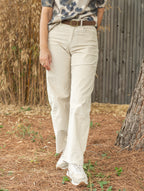 Pantalon barrel velours