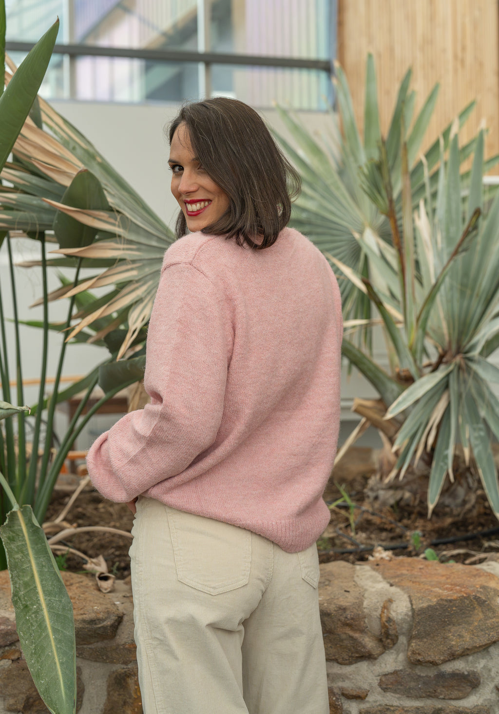 Gilet col dentelle