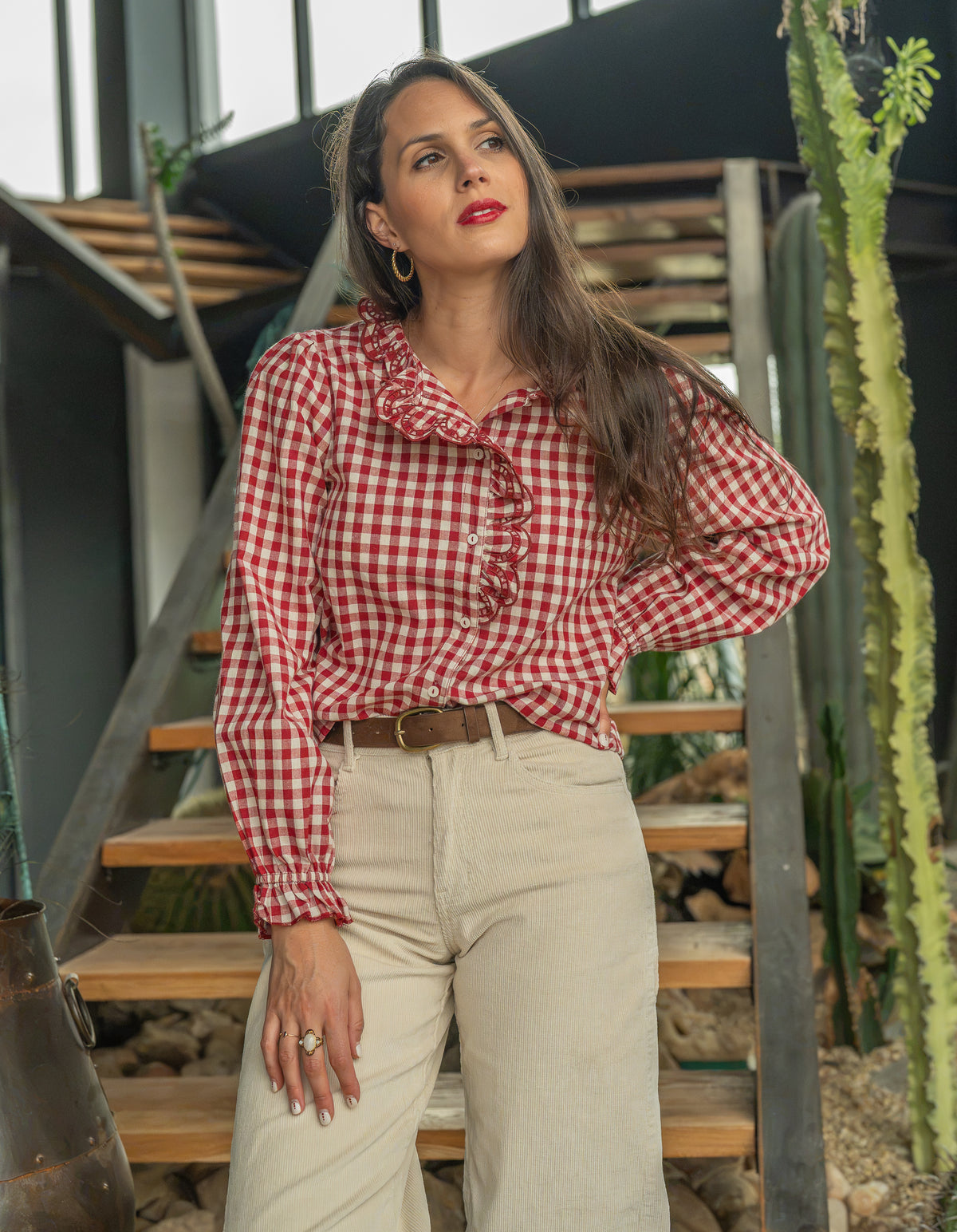 Chemise à carreaux