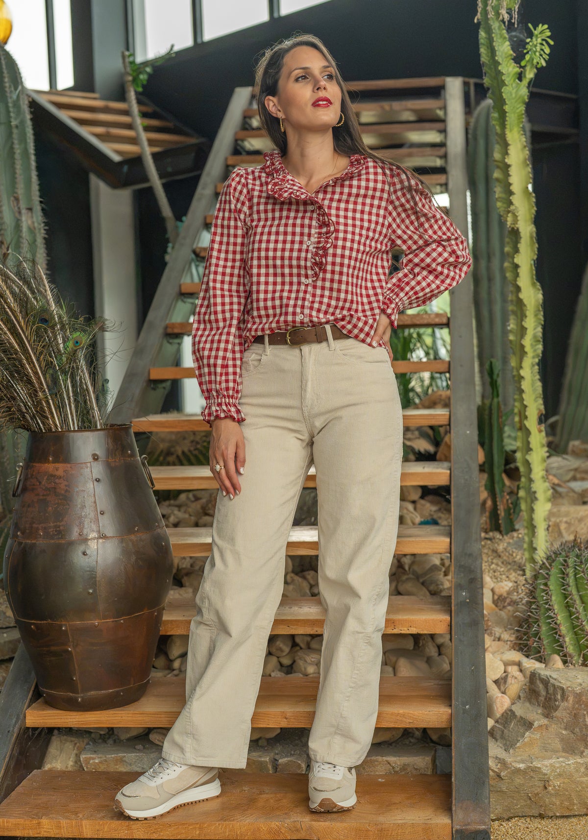 Chemise à carreaux