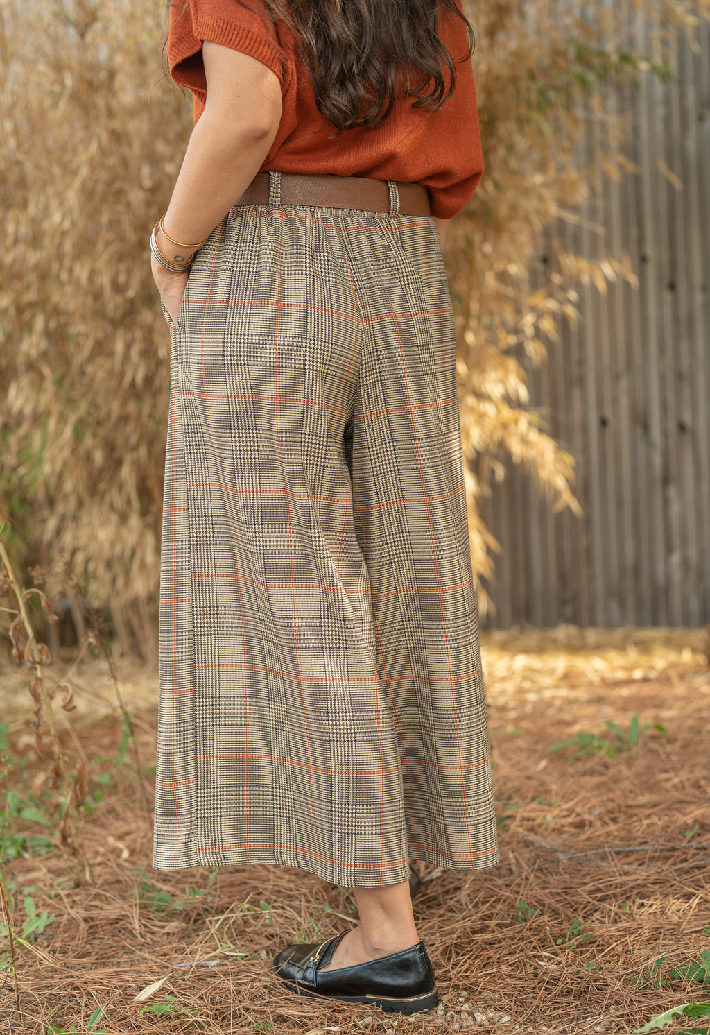Jupe culotte à carreaux