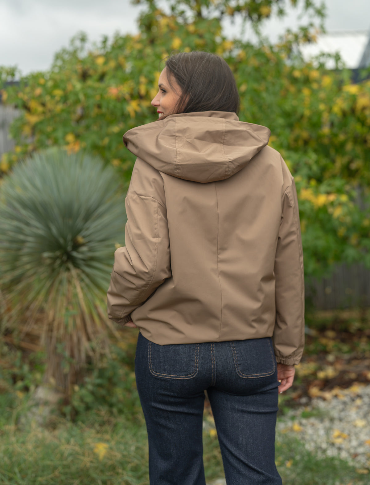 Imperméable uni court