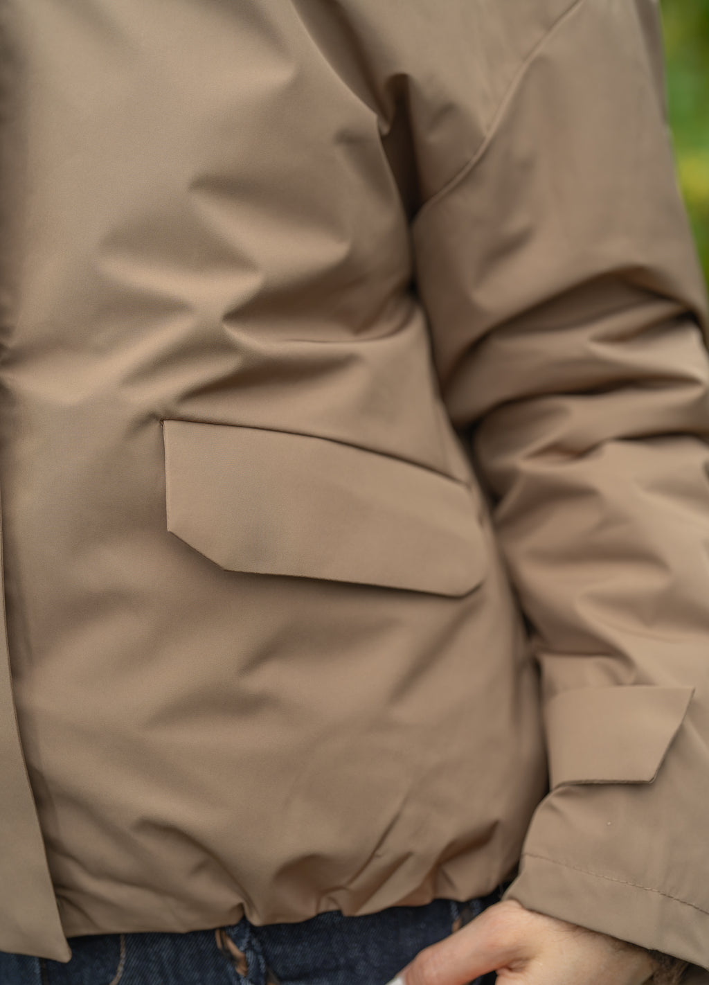 Imperméable uni court