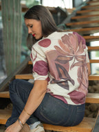 Pull imprimé fleurs