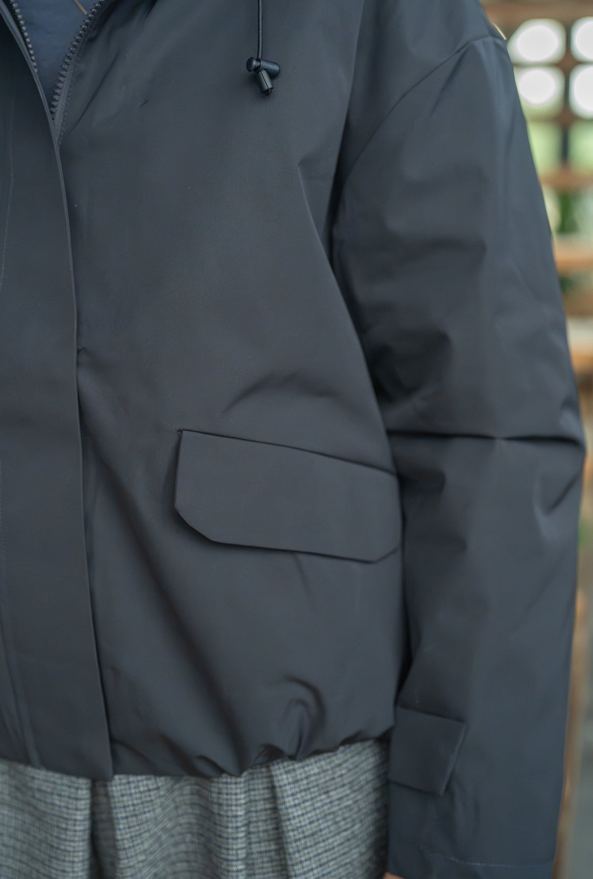 Imperméable uni court