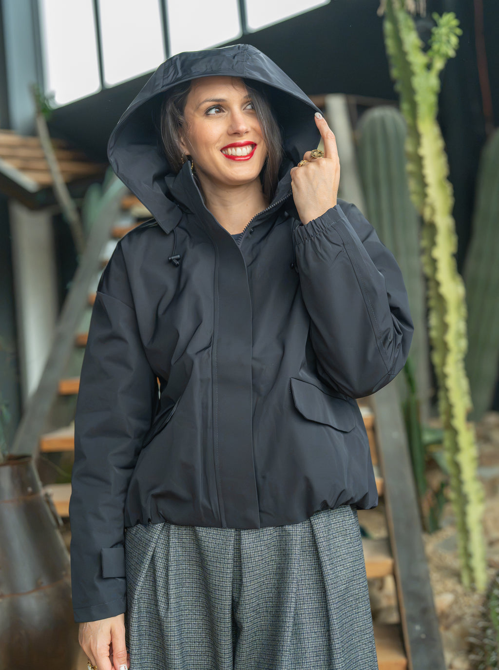 Imperméable uni court