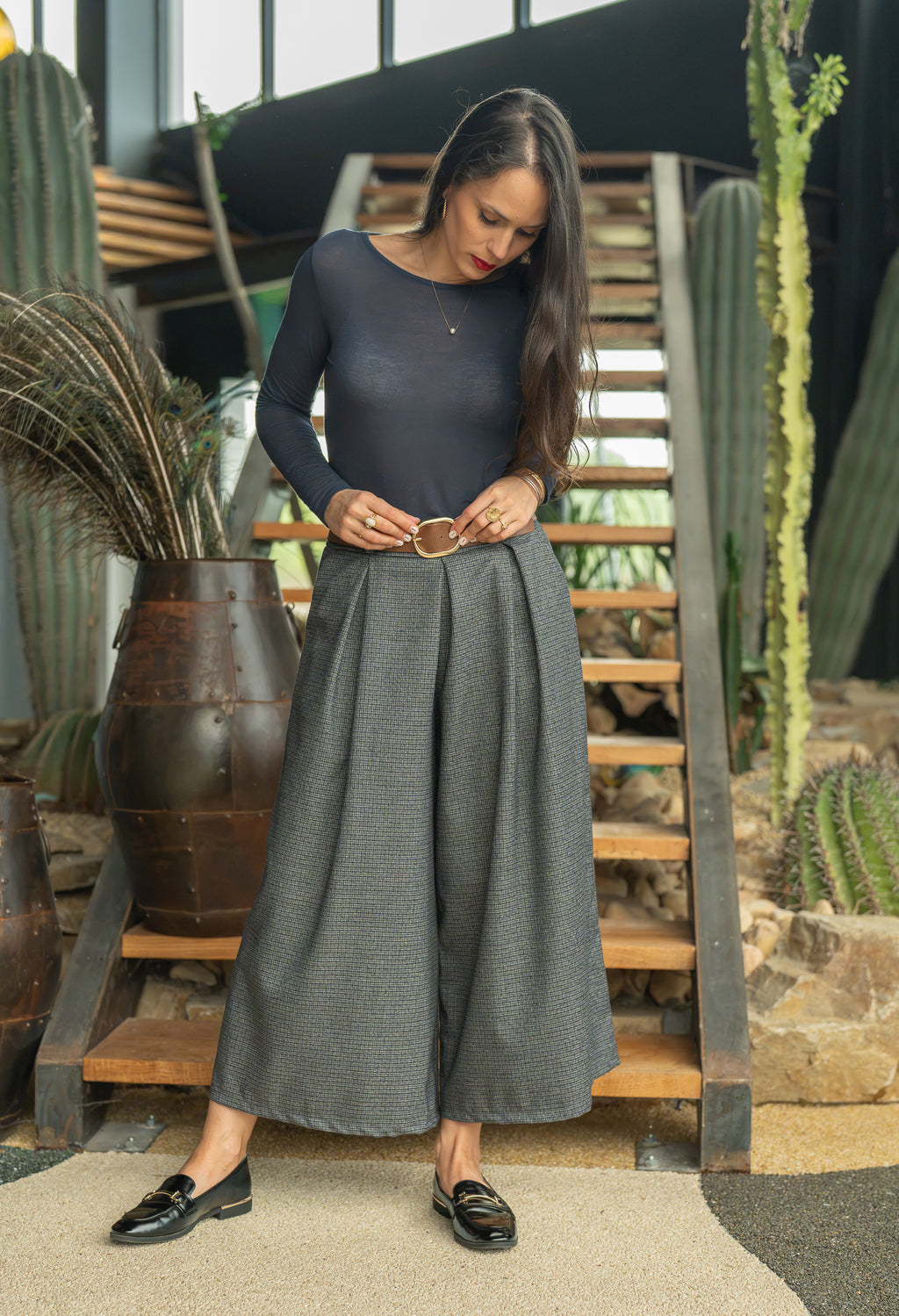 Jupe culotte carreaux