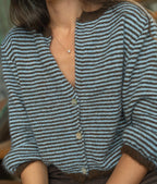 Gilet rayé boule