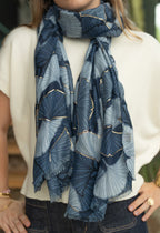 Foulard feuilles ginko