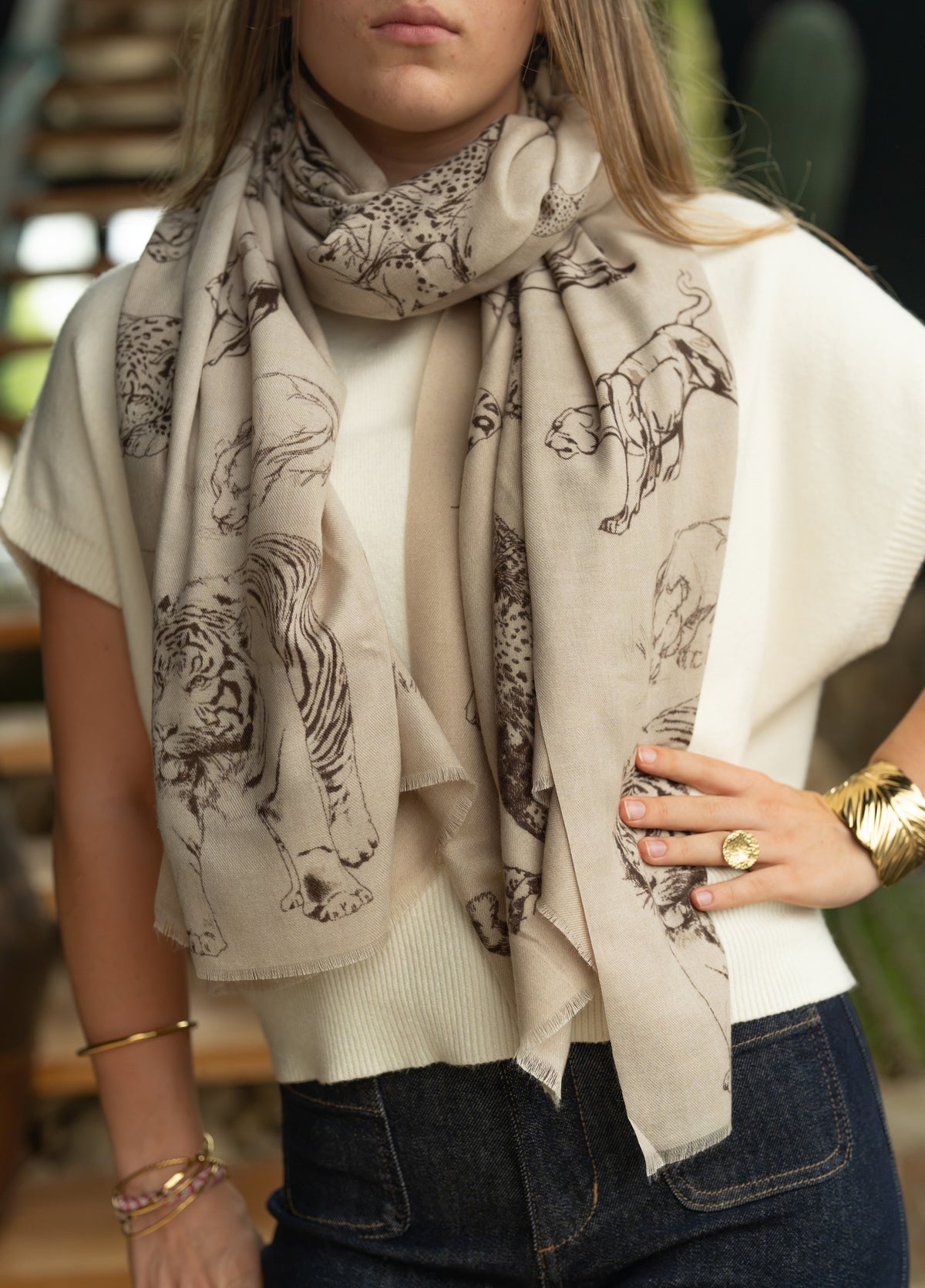 Foulard félins